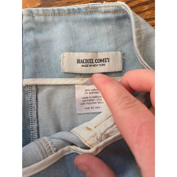 Rachel Comey High Rise Siren Bleached Distressed Skinny Jean Size 2 - Picture 3 of 4